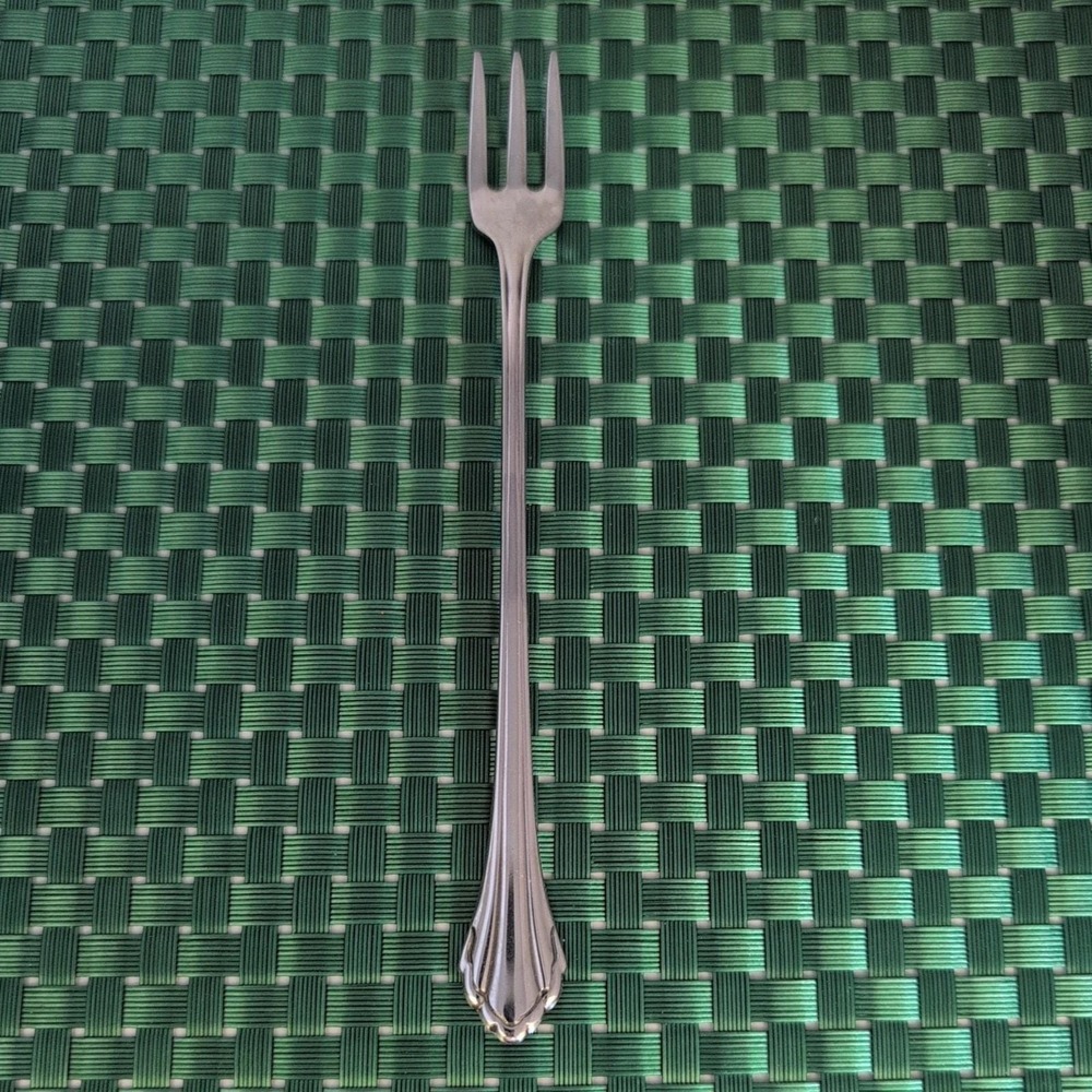 Oneida CLARETTE Seafood Cocktail Oyster Fork Community Stainless Vtg Single USA